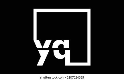 YQ Alphabet initial Letter Monogram Icon Logo vector illustration