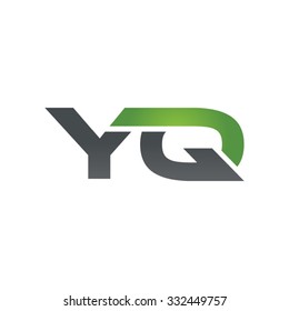 YQ company linked letter logo green