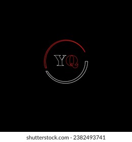 YQ creative modern letters logo design template