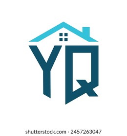 YQ House Logo Design Template. Letter YQ Logo for Real Estate, Construction or any House Related Business