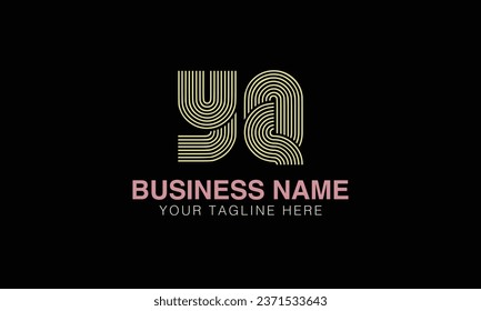 YQ initial logo | initial based abstract modern minimal creative logo, vector template image. luxury logotype , real estate homie . typography . initials 