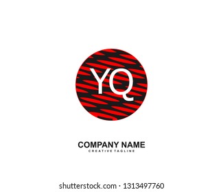 YQ initial logo template vector