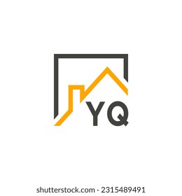 YQ initialisiert Wohnungen moderne Bauunternehmen Logo Vektor.eps