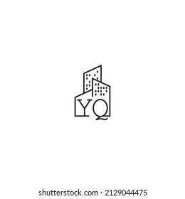 YQ line concept logo in high quality professional design that will be best for companies related to real estate