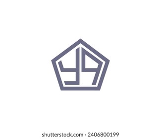 plantilla de vector de diseño de logotipo YQ