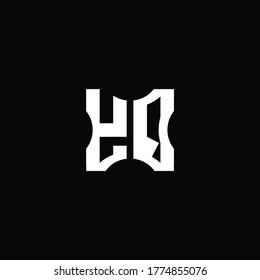 YQ Logo monogram with pieces cut elements design template
