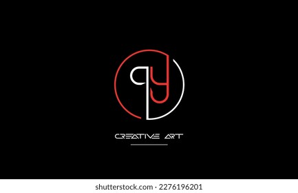 YQ, QY, Y, Q abstract letters logo monogram