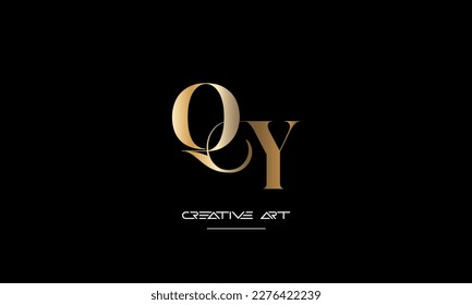 YQ, QY, Y, Q abstract letters logo monogram