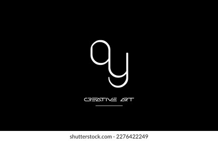 YQ, QY, Y, Q abstract letters logo monogram