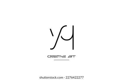 YQ, QY, Y, Q abstract letters logo monogram