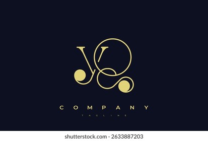 YQ Typography Logo Design. Stylish monogram design depiction featuring the letters Y and Q combined in an artistic signature style, delivering a unique and creative visual representation.