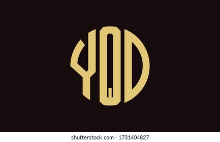 YQD-Logo-Vorlage für das Logo "Abstract Monogram Letter Vector"-Logo