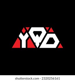 YQD triangle letter logo design with triangle shape. YQD triangle logo design monogram. YQD triangle vector logo template with red color. YQD triangular Simple, Elegant, and Luxurious Logo