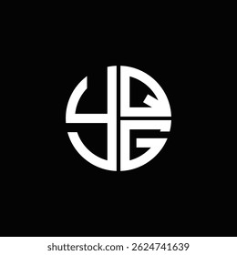 Logotipo YQG ícone YQG vetor YQG monograma YQG   Design exclusivo do logotipo abstrato plano moderno.
