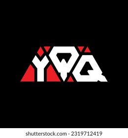 YQQ triangle letter logo design with triangle shape. YQQ triangle logo design monogram. YQQ triangle vector logo template with red color. YQQ triangular Simple, Elegant, and Luxurious Logo