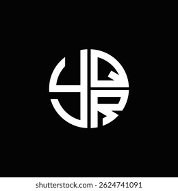 YQR logo YQR icon YQR Vector YQR monograma   Diseño de logotipo abstracto plano moderno único.
