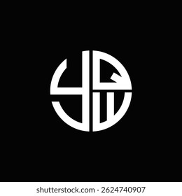 YQW logo YQW icon YQW vector YQW monogram   Unique modern flat abstract logo design.

