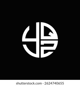 YQZ logo Ícone YQZ vetor YQZ monograma YQZ Design exclusivo moderno de logotipo plano abstrato.
