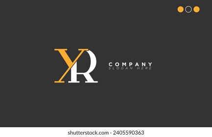 YR Alphabet letters Initials Monogram logo RY, Y and R