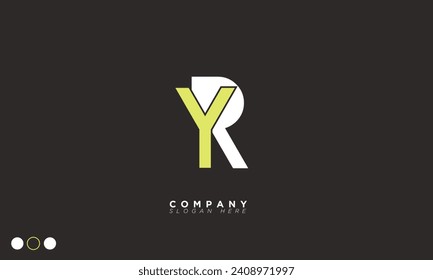 YR Alphabet Buchstaben Initial Monogram Logo RY, Y und R
