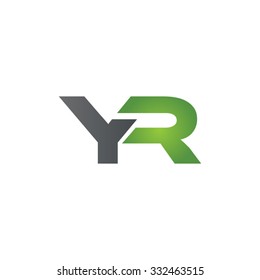 YR company linked letter logo green