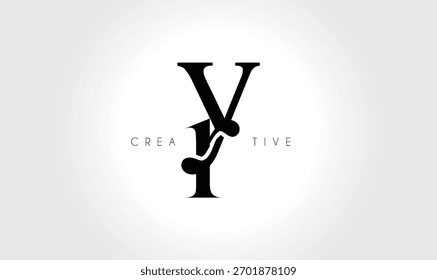 YR  Elegant Serif Monogram Logo – Luxury Lowercase Typographic Lettermark for Modern Branding