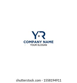 YR Home Logo Design Vector
