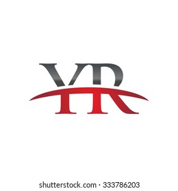 YR initial company red swoosh logo