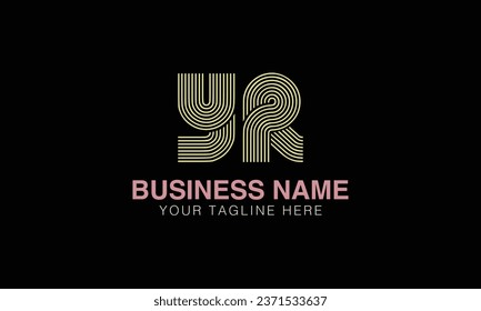 YR initial logo | initial based abstract modern minimal creative logo, vector template image. luxury logotype , real estate homie . typography . initials 