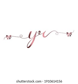 YR Initial logo handwriting modern luxury fashion