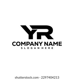yr letter logo vector illustration