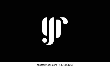 YR logo design template vector illustration minimal design