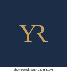 YR monogram fashion logo. Y & R