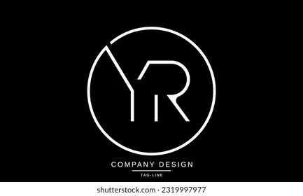 YR, RY, Abstract Letters Logo Monogram