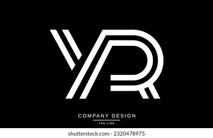 YR, RY, Abstract Letters Logo Monogram