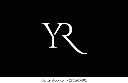 YR, RY Abstraktes Logo-Design