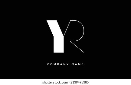 YR, RY Alphabets Letters Logo Monogram