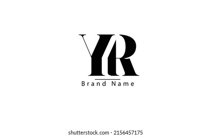 YR RY Y R abstract vector log monogram template