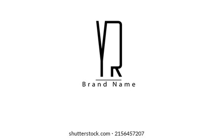 YR RY Y R abstract vector log monogram template