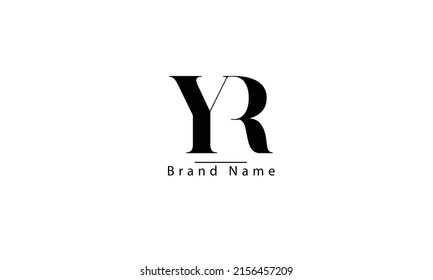 YR RY Y R abstract vector log monogram template