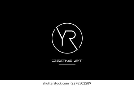 YR, RY, Y, R abstract letters logo monogram