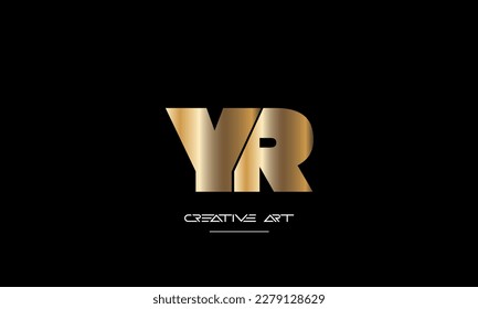 YR, RY, Y, R abstract letters logo monogram