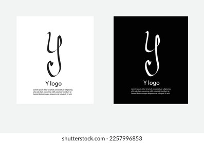 Y.R.D.B.M logo type hand style illustrator black and white