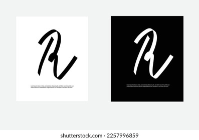 Y.R.D.B.M logo type hand style illustrator black and white