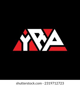 YRP Dreieck-Buchstaben Logo Design mit Dreieck-Form. YRP Dreieck Logo Design Monogramm. YRP Dreieck Vektor Logo Vorlage mit roter Farbe. Einfache, elegante und luxuriöse YRP-Logo