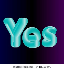 yrs background design with 3d word