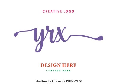 YRX lettering logo is simple, easy to understand and authoritative