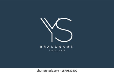 YS Alphabet initial Letter Monogram Icon Logo vector illustration