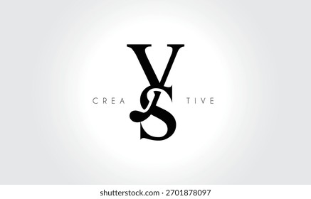 YS  Elegant Serif Monogram Logo – Luxury Lowercase Typographic Lettermark for Modern Branding