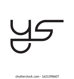 YS initial letter logo template vector icon design